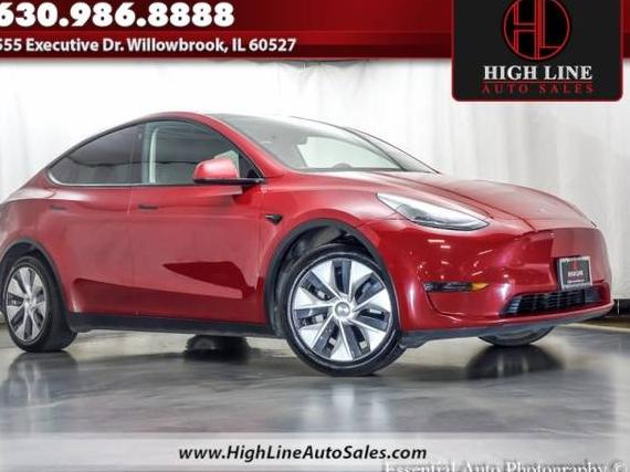 TESLA MODEL Y 2021 5YJYGDEE0MF124853 image
